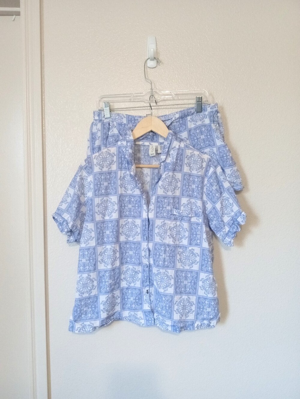 Joie Organic Cotton 2 Piece Shorts Sleepwear Pajamas